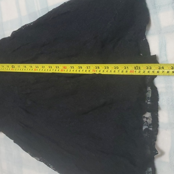 MIDNIGHT HOUR Black Floral Lace Short Dress Size Medium - Picture 3 of 8